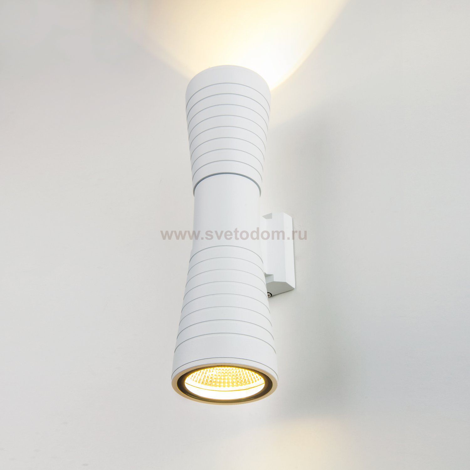 Tube double белый уличный настенный светодиодный светильник 1502 TECHNO LED Elektrostandard