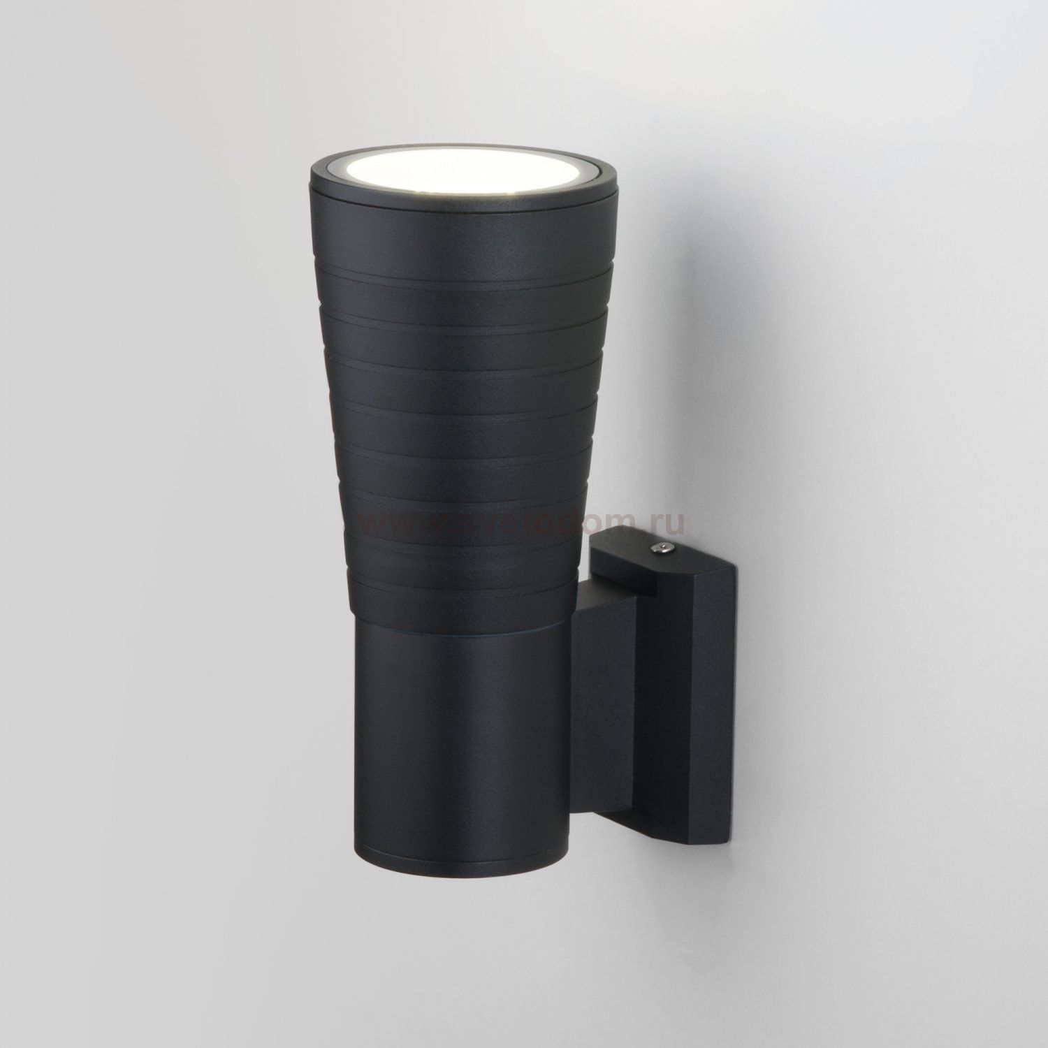 Настенный  уличный  светодиодный светильник TUBE UNO черный 1503 TECHNO LED черный Elektrostandard