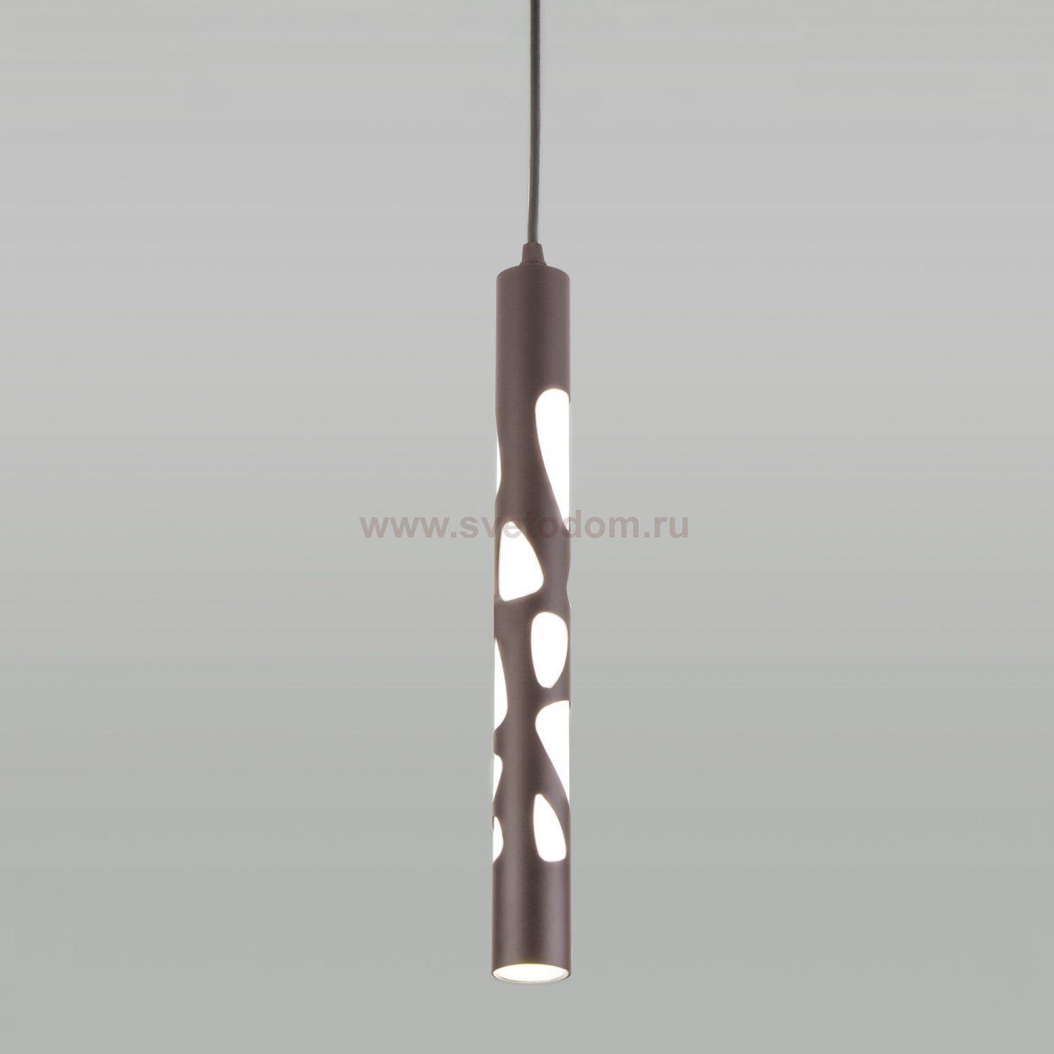 Подвесной светодиодный светильник DLR037 12W 4200K кофейный Elektrostandard