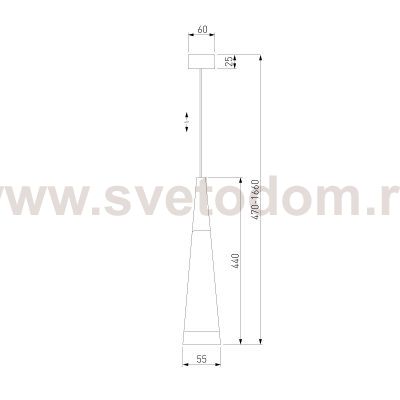 Подвесной светодиодный светильник DLR038 7+1W 4200K белый матовый Elektrostandard