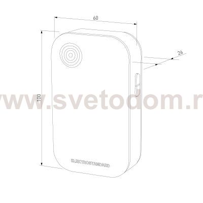 Беспроводной звонок 36M IP40 DBQ22M WL белый Elektrostandard
