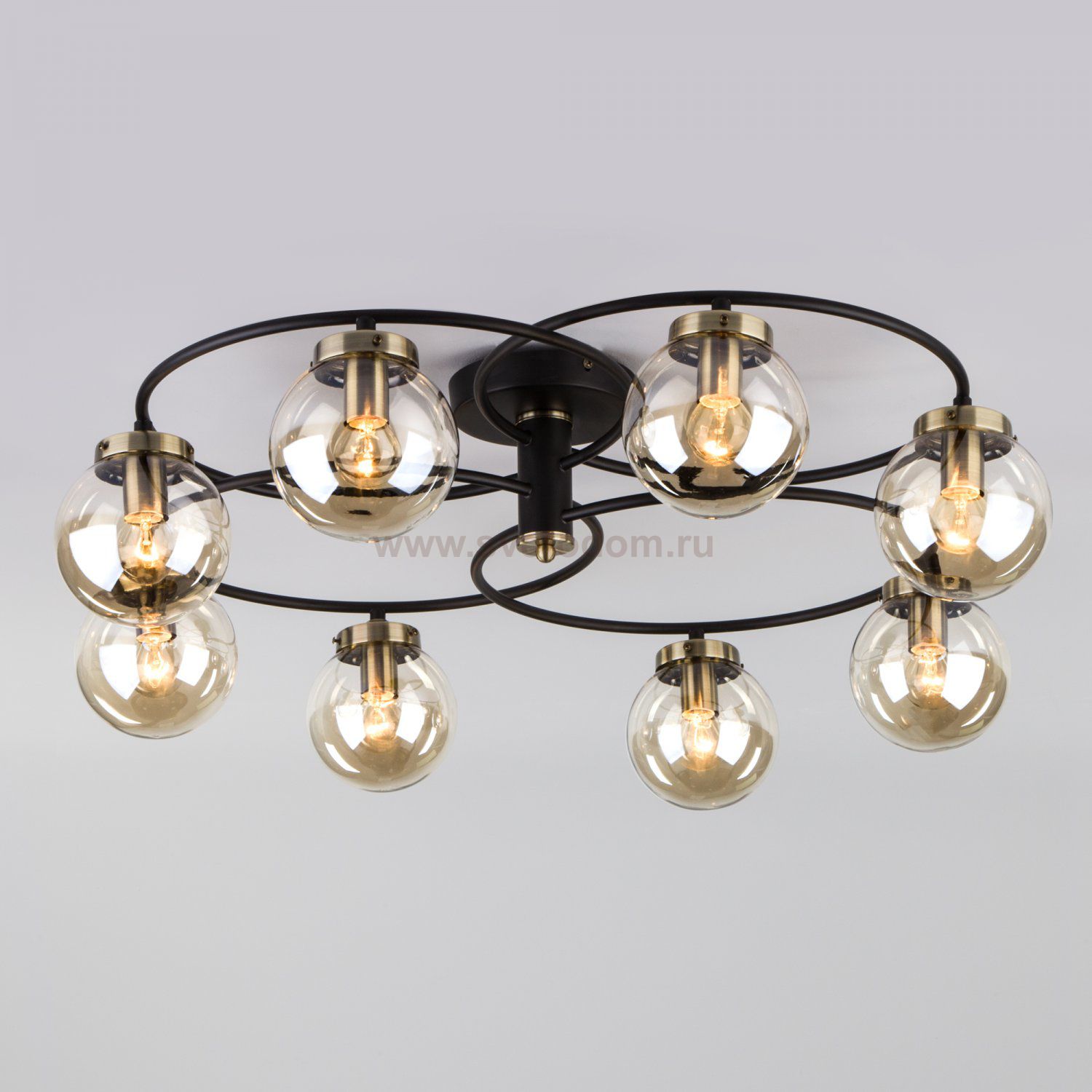 Люстра потолочная Eurosvet 70104/8 черный