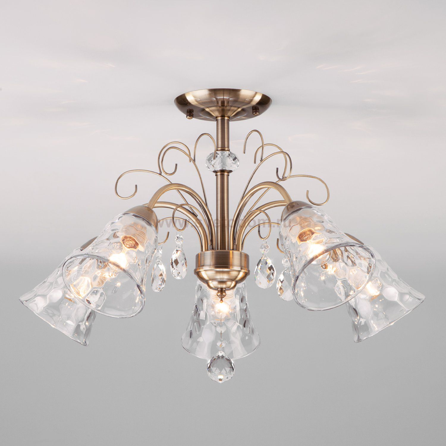 Потолочный светильник Eurosvet 30157/5 античная бронза Norene