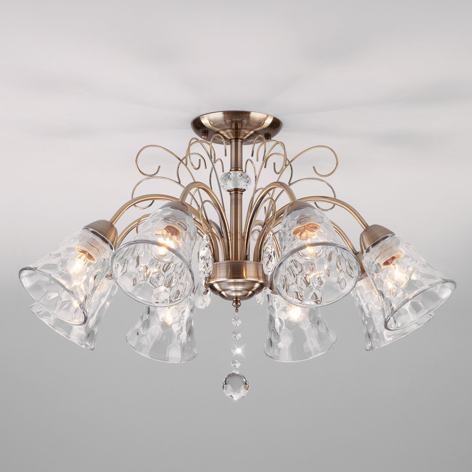 Люстра Eurosvet 30157/8 бронза Norene