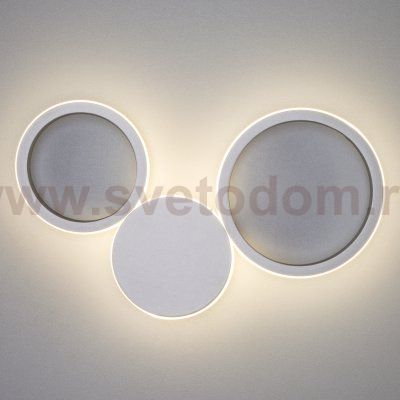 40141/1 LED серебро / настенный светодиодный светильник