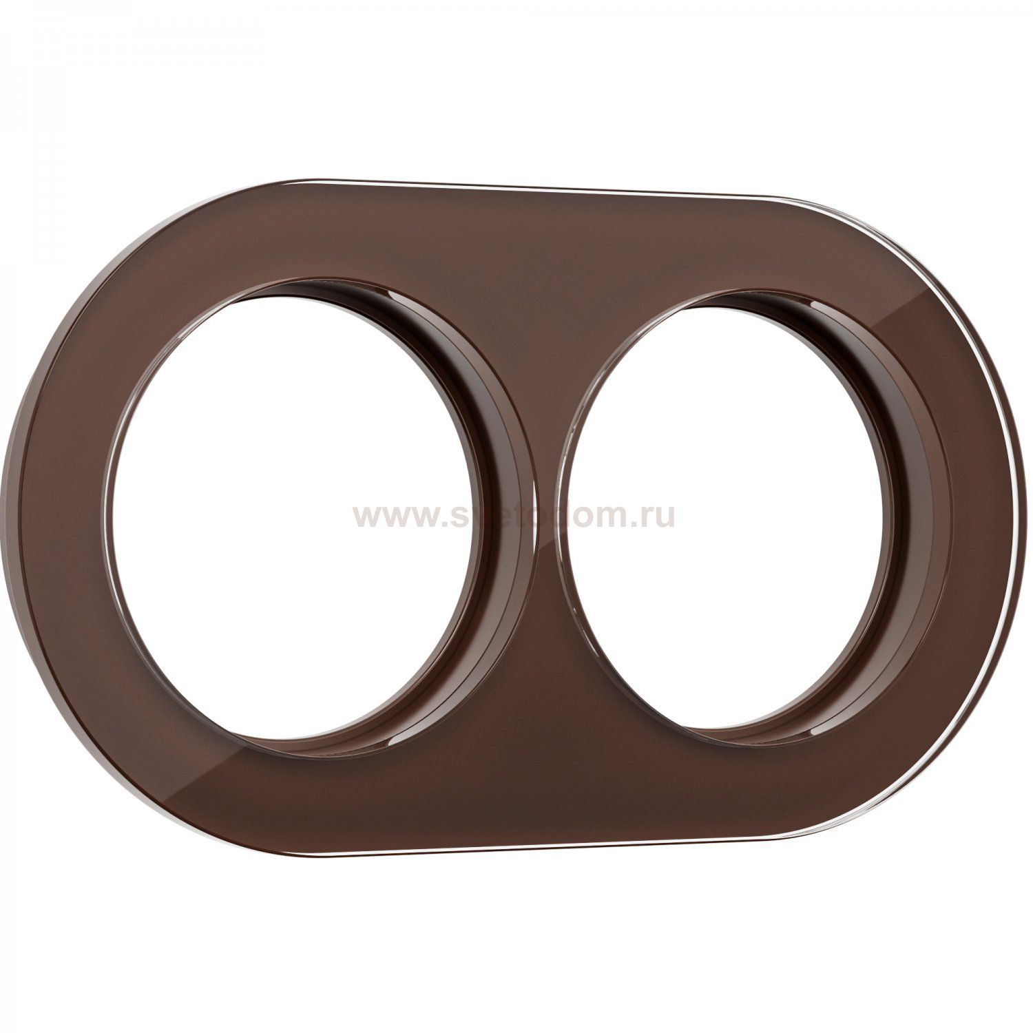 Рамка на 2 поста (Коричневый) Werkel WL21-frame-02