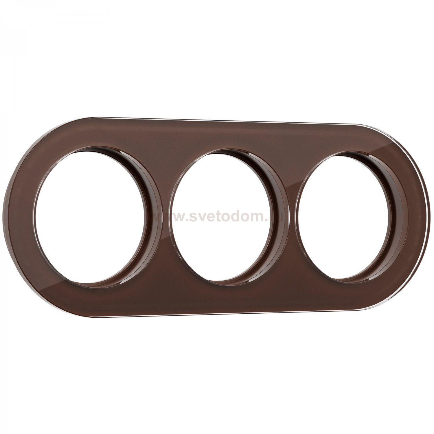 Рамка на 3 поста (Коричневый) Werkel WL21-frame-03