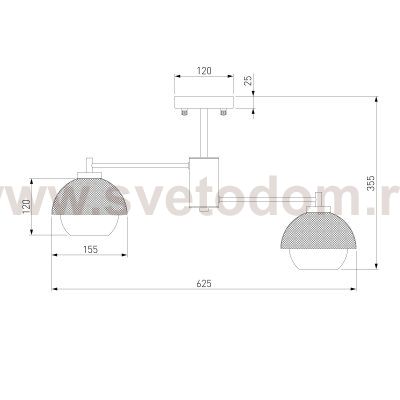 Люстра Eurosvet 70106/6 Nocciola черный