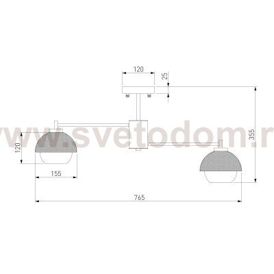 Потолочный светильник Eurosvet 70106/8 Nocciola черный