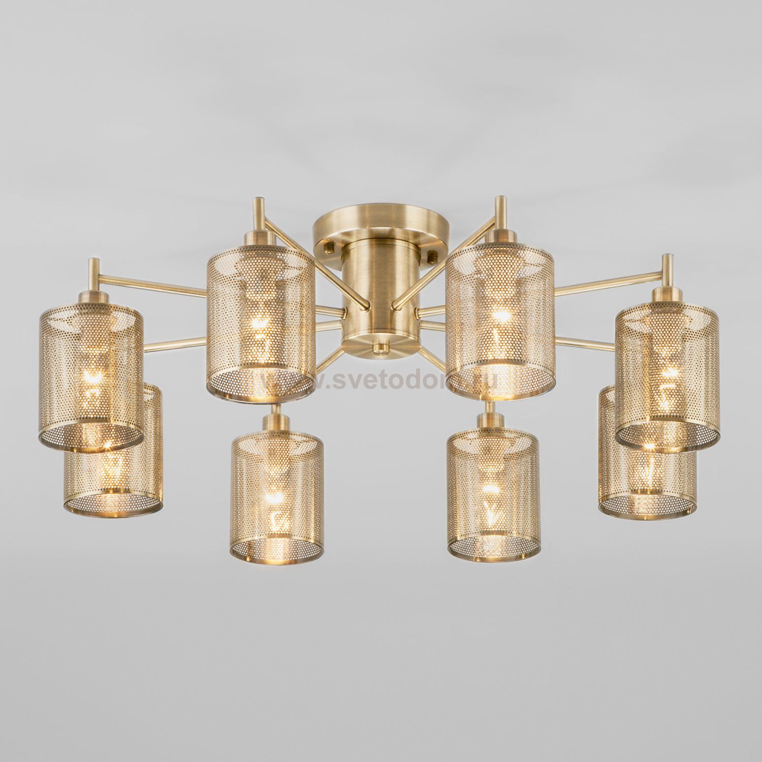 Люстра Eurosvet 70109/8 Tela античная бронза