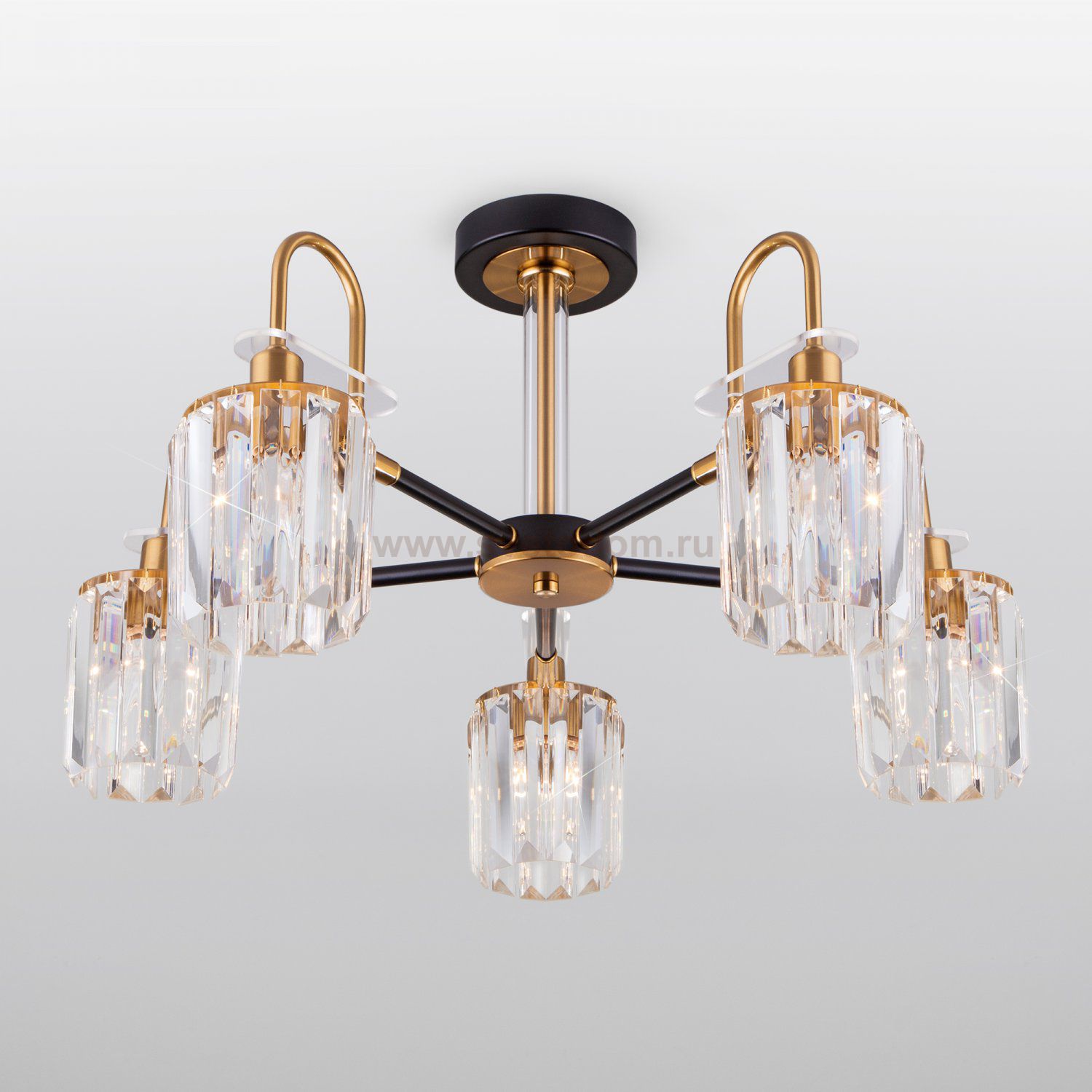 Потолочный светильник Eurosvet 70090/5 Tenia черный