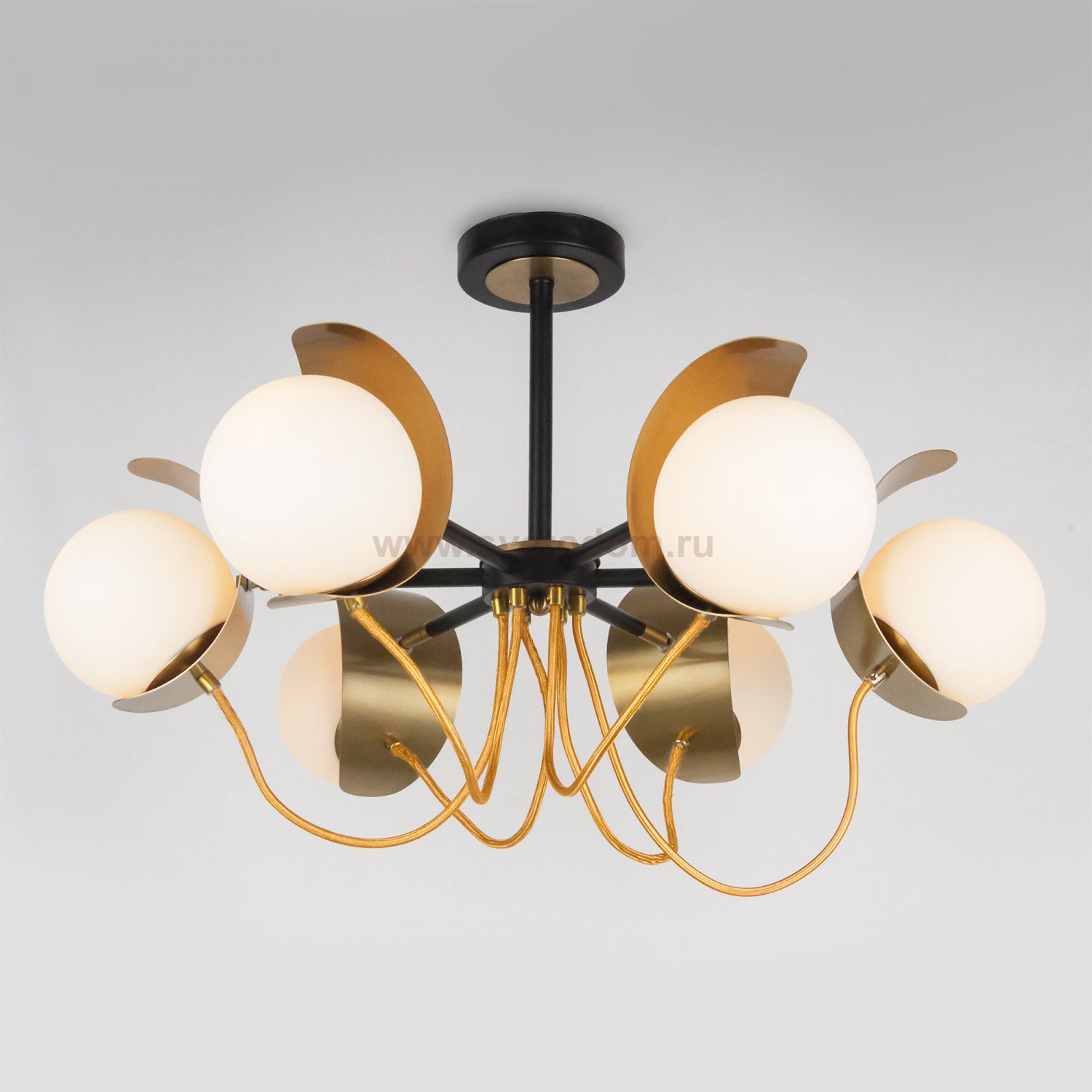 Люстра Eurosvet 70110/6 Amato золото/черный