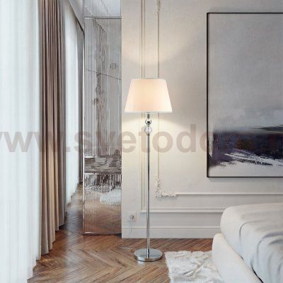 Торшер с абажуром Eurosvet 01072/1 Sortino хром