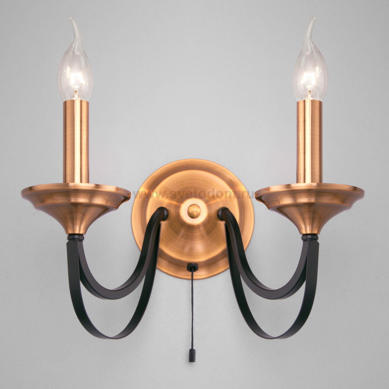 Настенный светильник Eurosvet 60098/2 Lazzaro черный