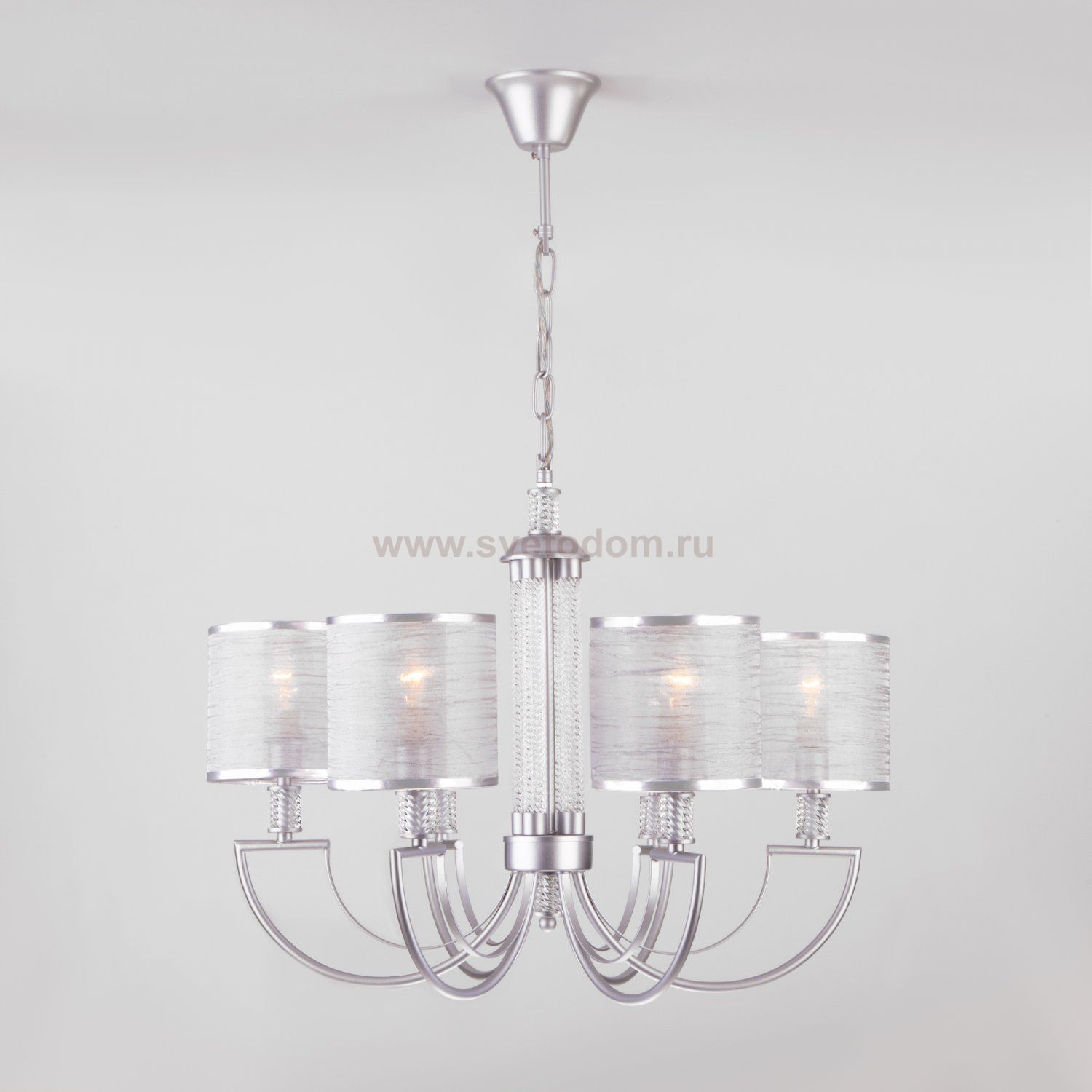 Люстра Eurosvet 60099/6 Licata серебро