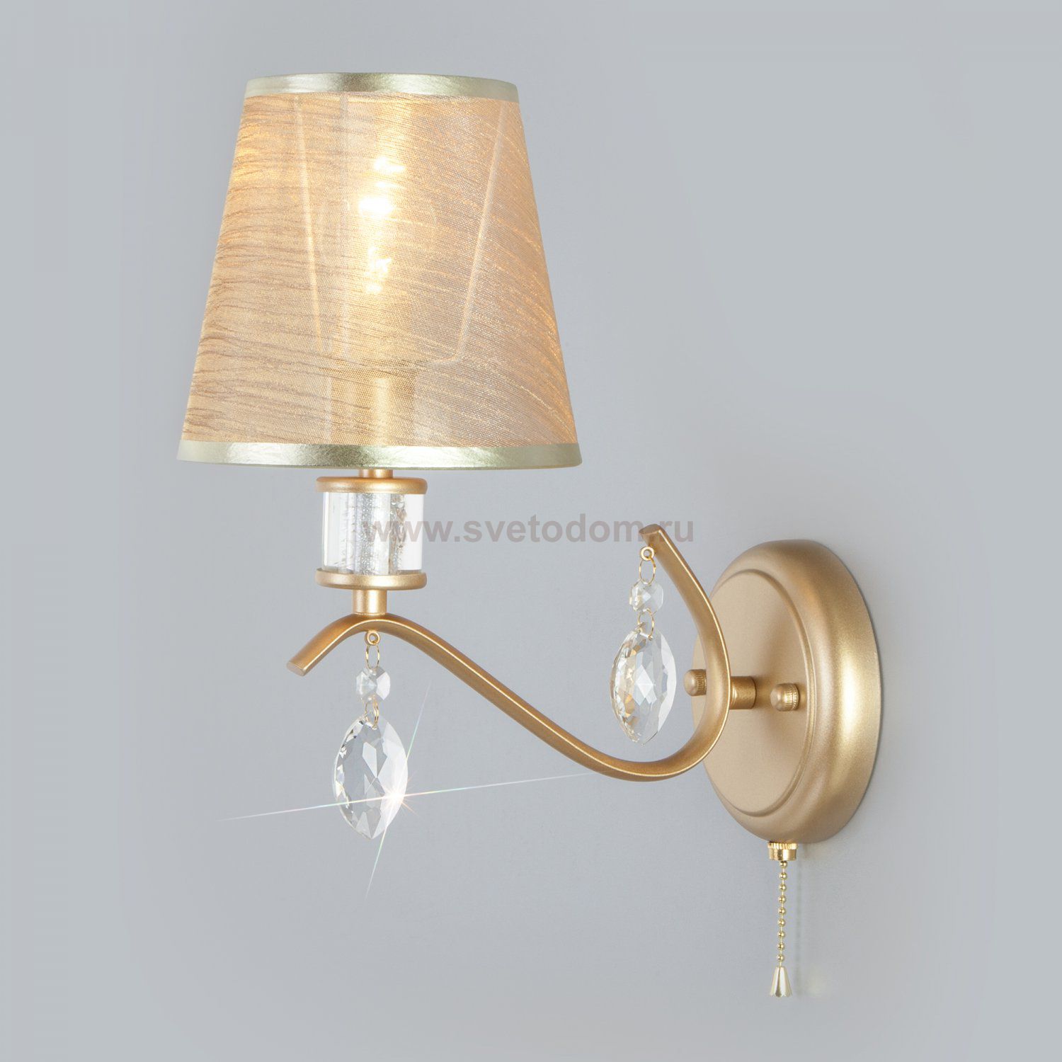 Настенный светильник Eurosvet 60103/1 Alcamo перламутровое золото