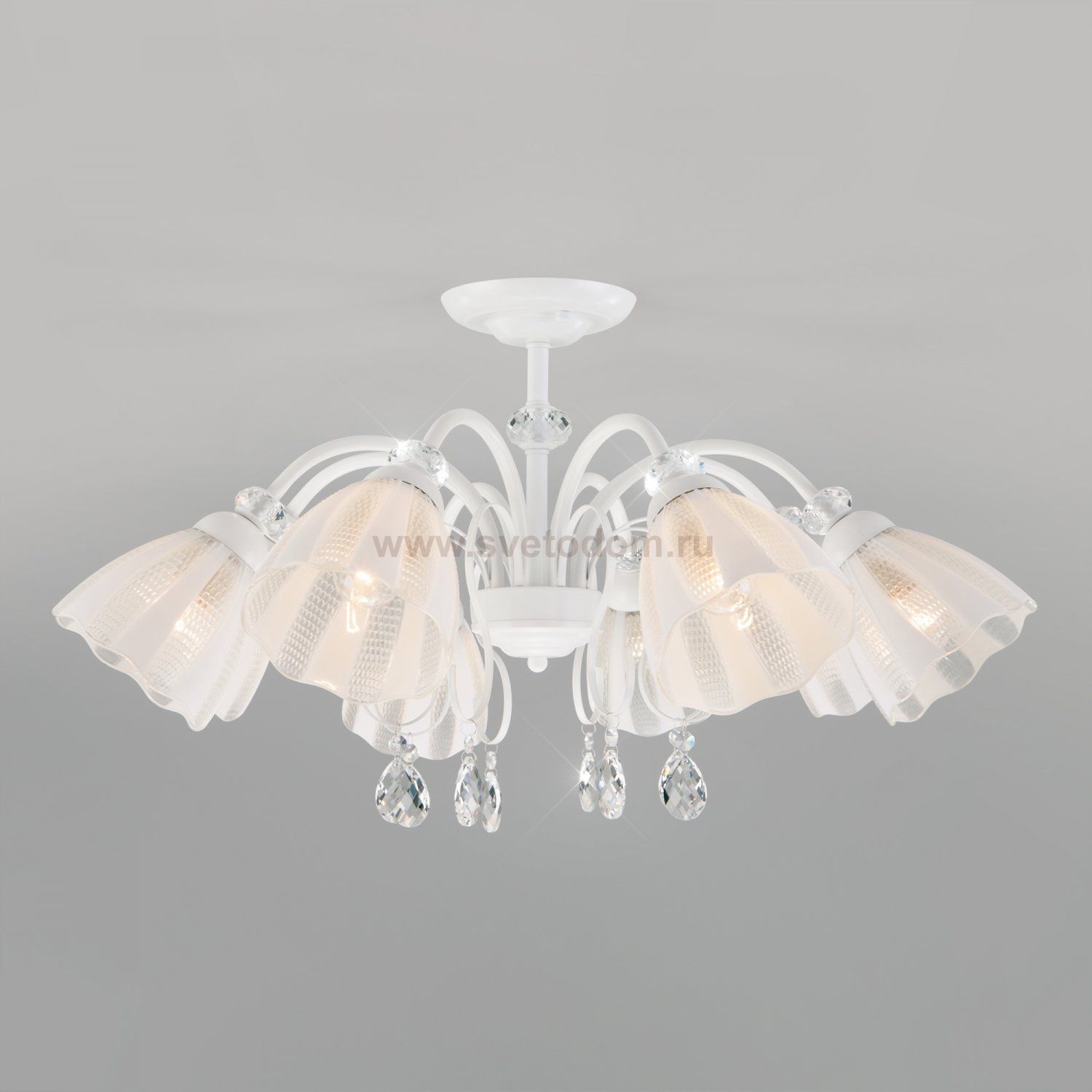 Потолочный светильник Eurosvet 30155/8 белый Floranse