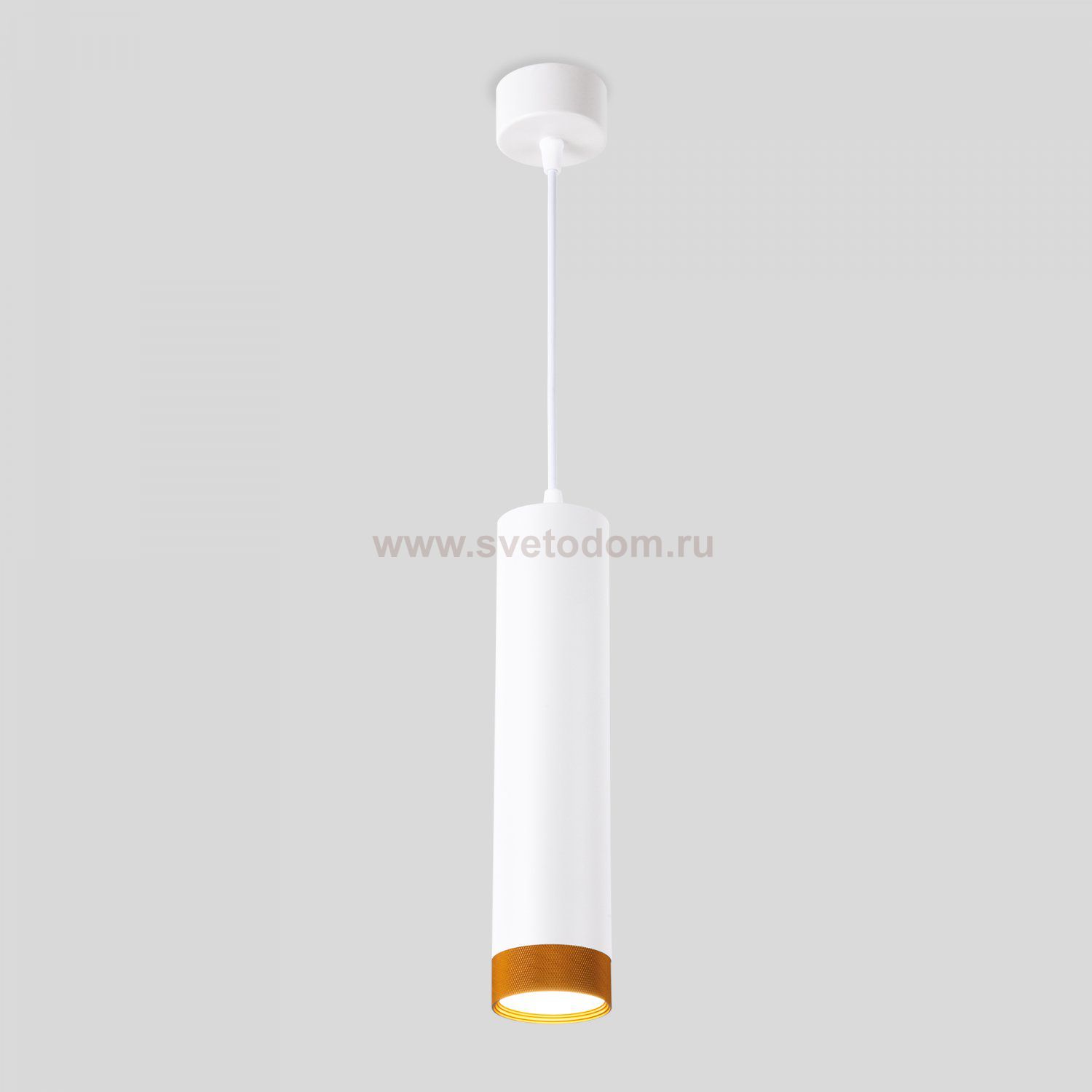 Подвесной потолочный светодиодный светильник 50164/1 LED белый/золото