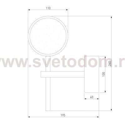 Настенный светильник Eurosvet 90173/1 Monica