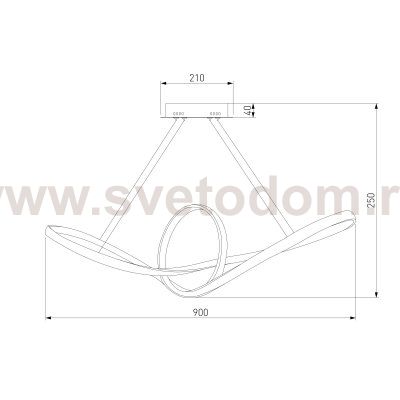 Люстра Eurosvet 90174/1 Kink никель