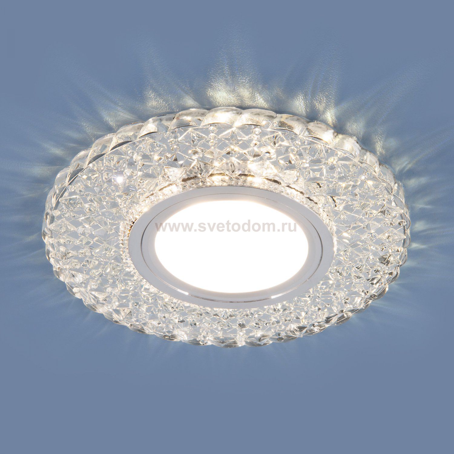 Встраиваемый точечный светильник с LED подсветкой 2235 MR16 CL прозрачный Elektrostandard