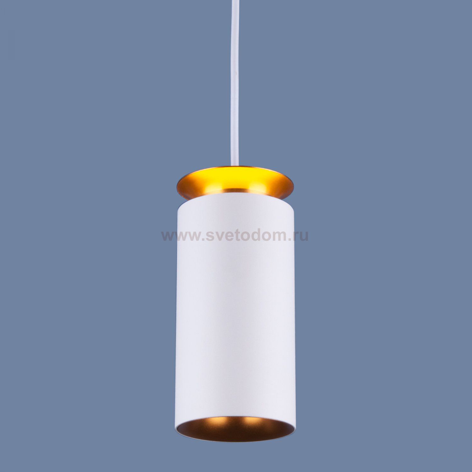 Подвесной светодиодный светильник DLS021 9+4W 4200К белый матовый/золото Elektrostandard