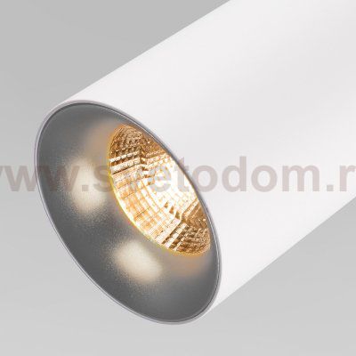 Подвесной светодиодный светильник DLS021 9+4W 4200К белый матовый/серебро Elektrostandard