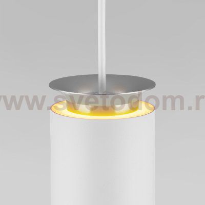 Подвесной светодиодный светильник DLS021 9+4W 4200К белый матовый/серебро Elektrostandard