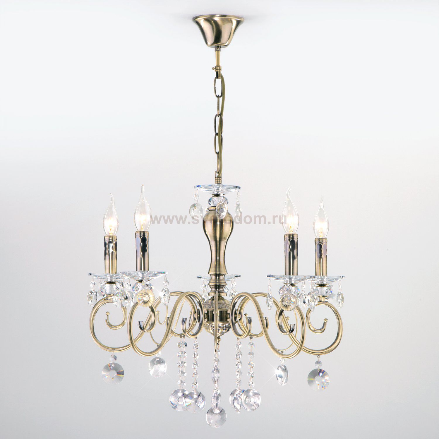 Люстра Eurosvet 10104/5 бронза Ravenna