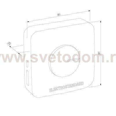 Звонок беспроводной 52M IP44 DBQ23M WL белый Elektrostandard