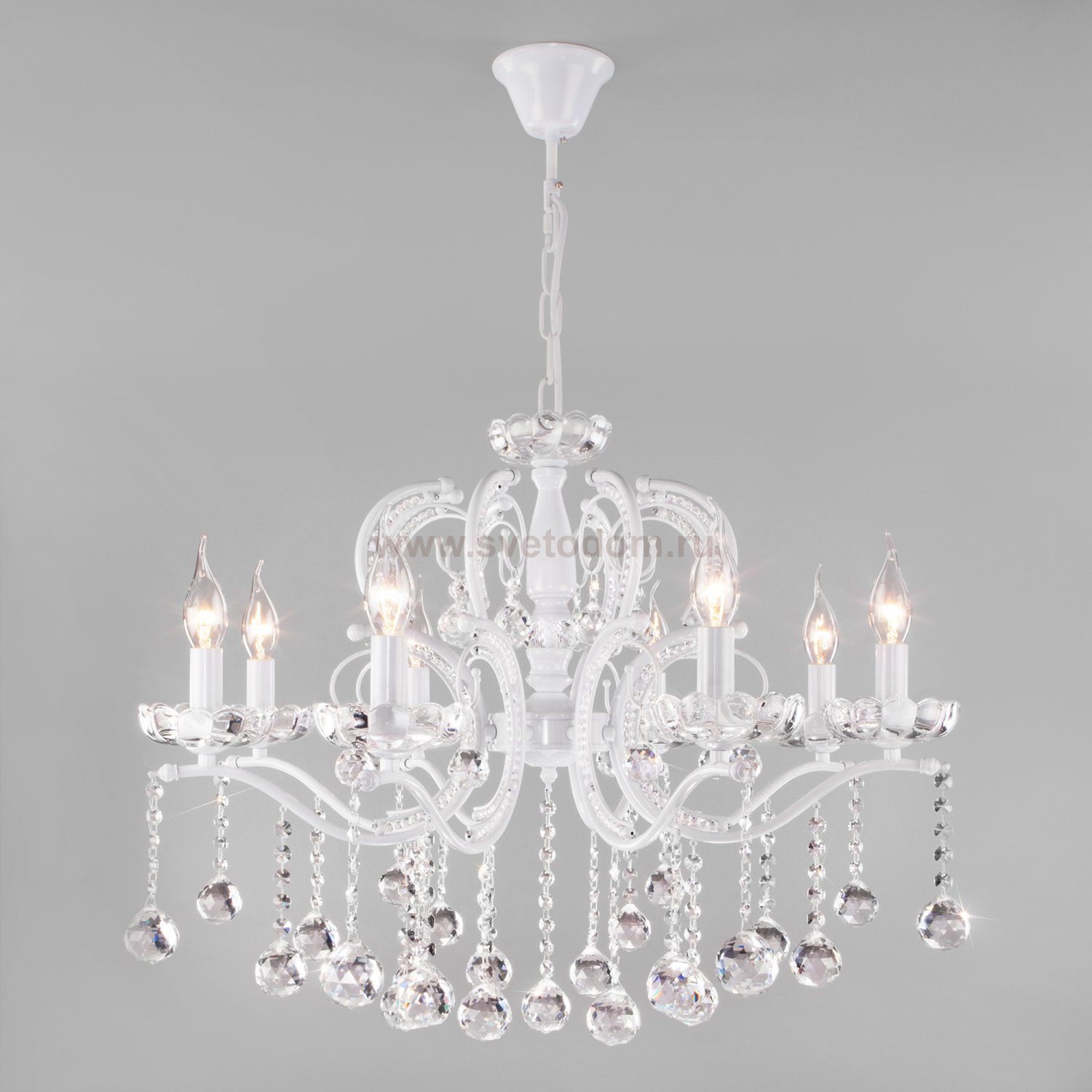 Подвесная люстра Eurosvet 10107/8 белый Brezza