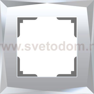 Рамка на 1 пост (зеркальный) WL08-Frame-01 Werkel