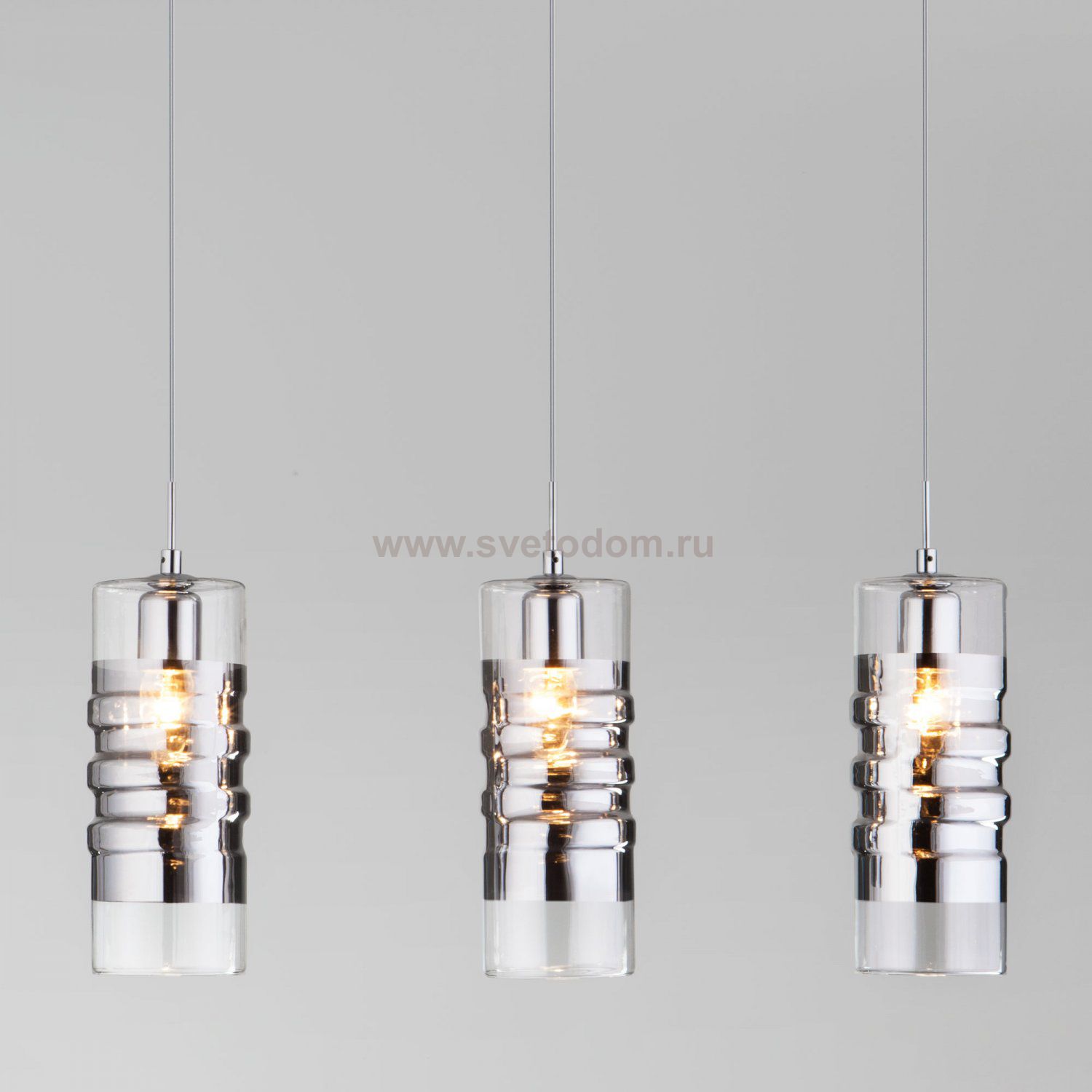 Люстра Eurosvet 50185/3 хром Block