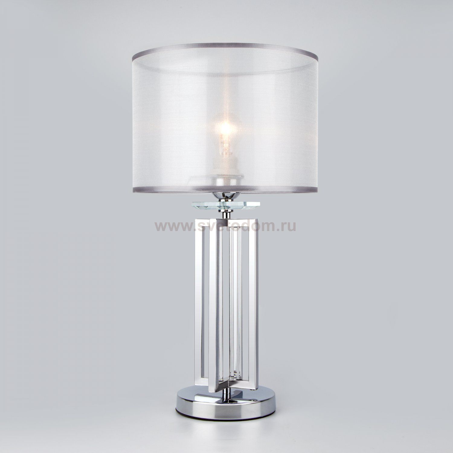 Современный настольный светильник Eurosvet 01078/1 Fargo хром