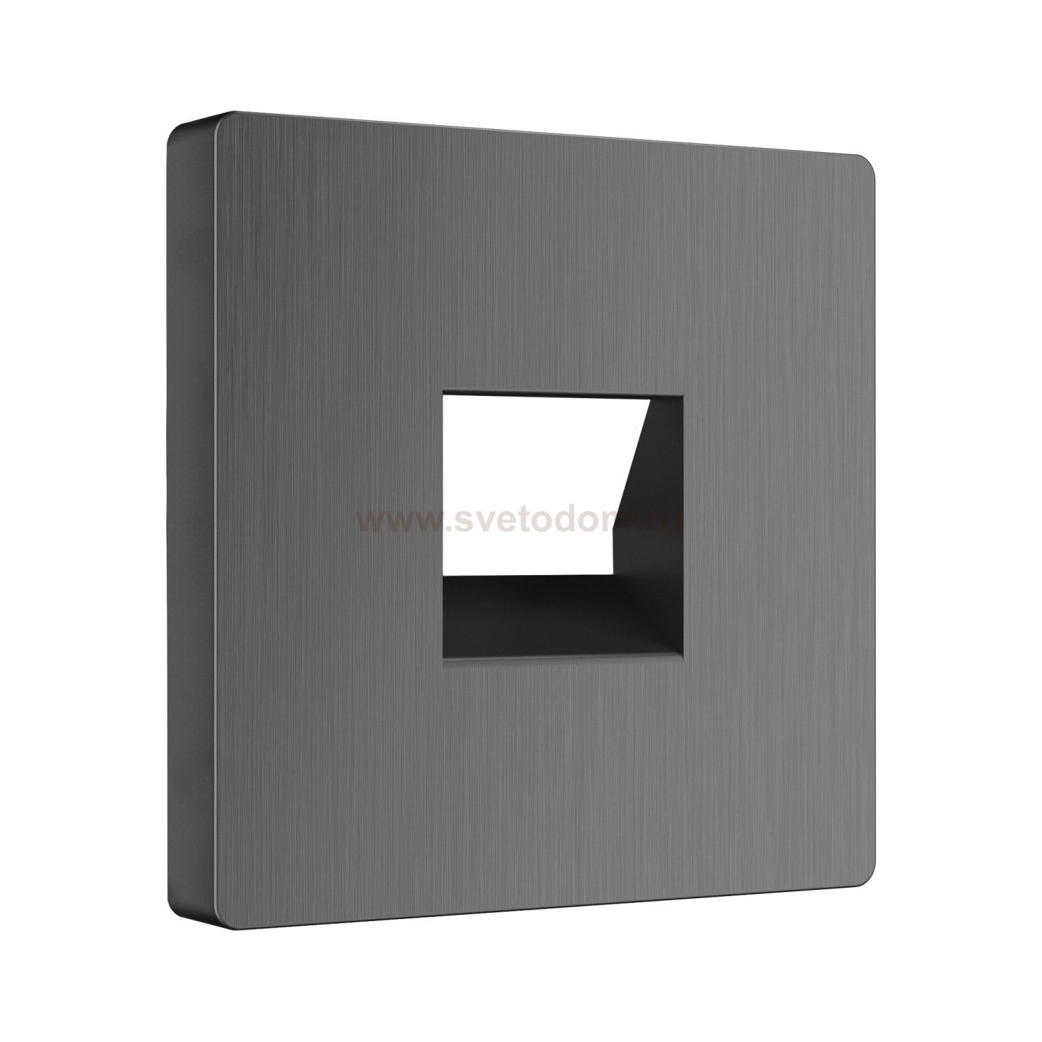 Накладка для телефонной розетки RJ11 (графит рифленый) WL04-RJ-11-CP Werkel