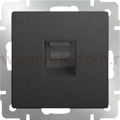 Розетка Ethernet RJ-45 (графит рифленый) Werkel WL04-RJ-45