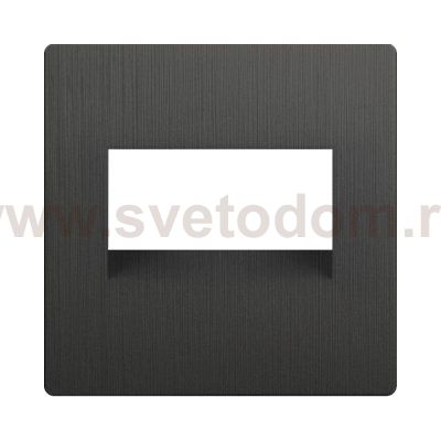 Накладка для двойной розетки Еthernet RJ-45 (графит рифленый) WL04-RJ45+RJ45-CP Werkel