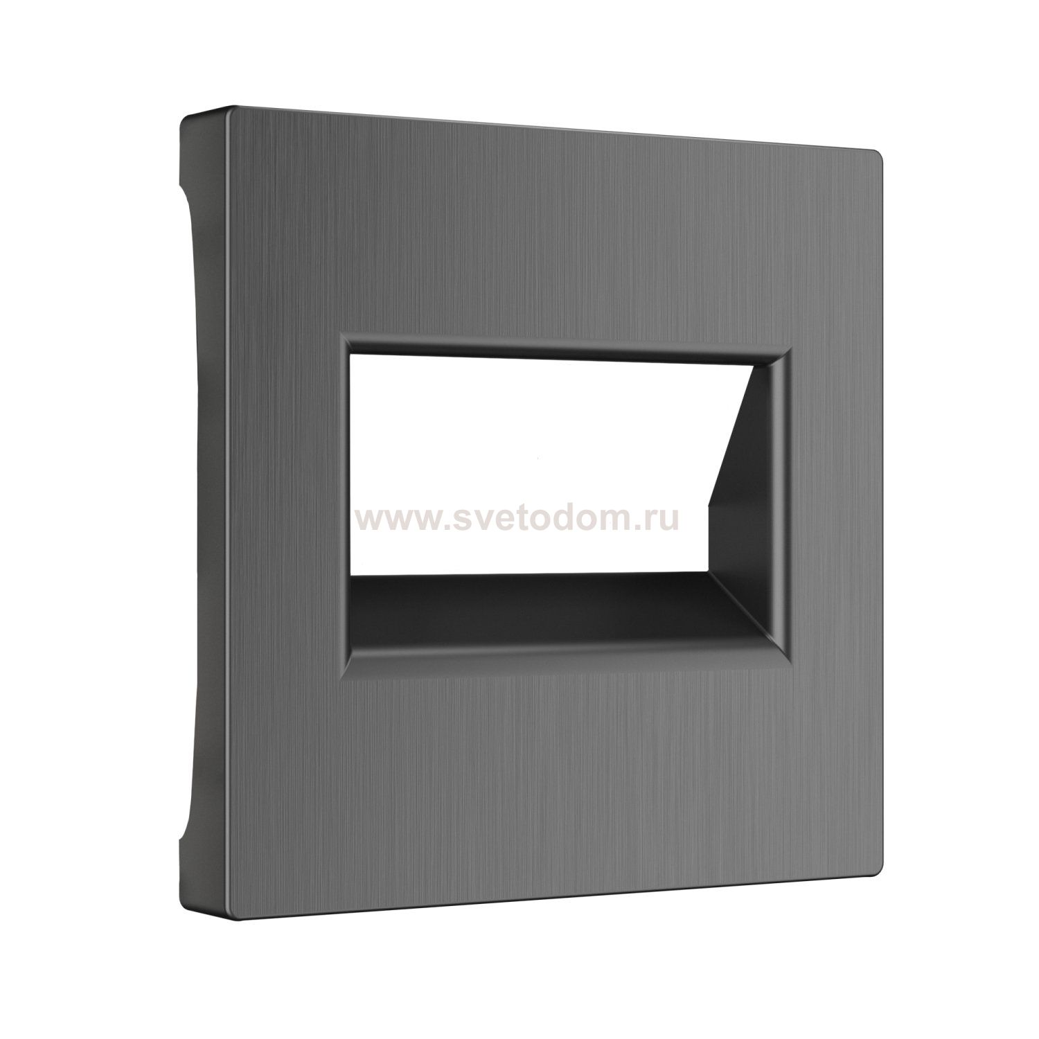 Накладка для двойной розетки Еthernet RJ-45 (графит рифленый) WL04-RJ45+RJ45-CP Werkel