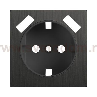 Накладка для розетки USB (графит рифленый) WL04-USB-CP Werkel