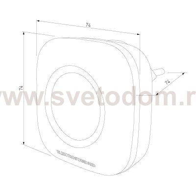 Звонок беспроводной 36M IP44 DBQ25M WL черный Elektrostandard