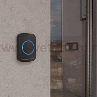 Звонок беспроводной 36M IP44 DBQ25M WL черный Elektrostandard