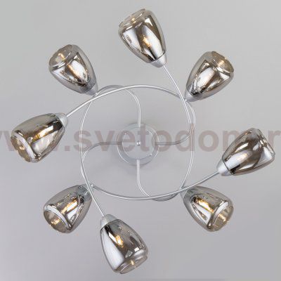 Потолочный светильник Eurosvet 30168/8 матовое серебро Noemi