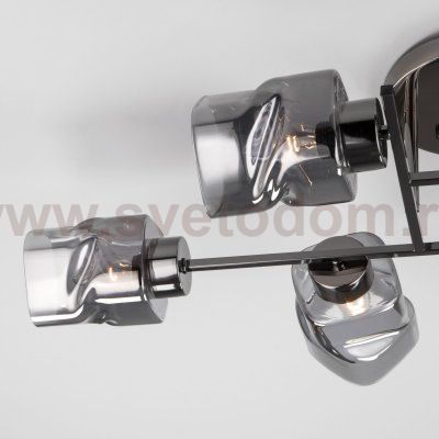Люстра Eurosvet 30165/6 черный жемчуг Hilari