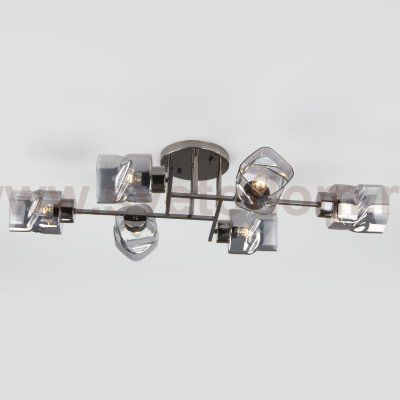 Люстра Eurosvet 30165/6 черный жемчуг Hilari