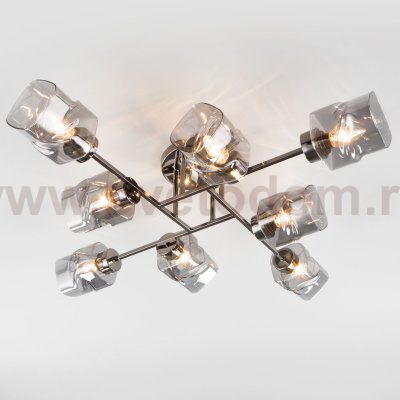 Люстра Eurosvet 30165/8 Hilari черный жемчуг