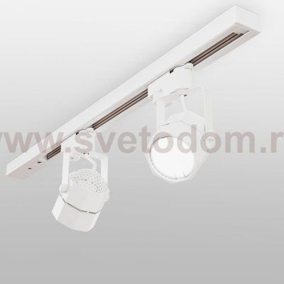Трековый светильник для однофазного шинопровода Robi GU10 Белый MRL 1004 Elektrostandard
