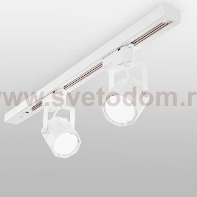 Трековый светильник для однофазного шинопровода Robi GU10 Белый MRL 1004 Elektrostandard