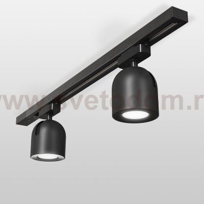 Трековый светильник для однофазного шинопровода Ogma GU10 черный MRL 1005 Elektrostandard