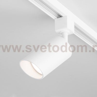 Трековый светильник для однофазного шинопровода Splay GU10 белый MRL 1006 Elektrostandard