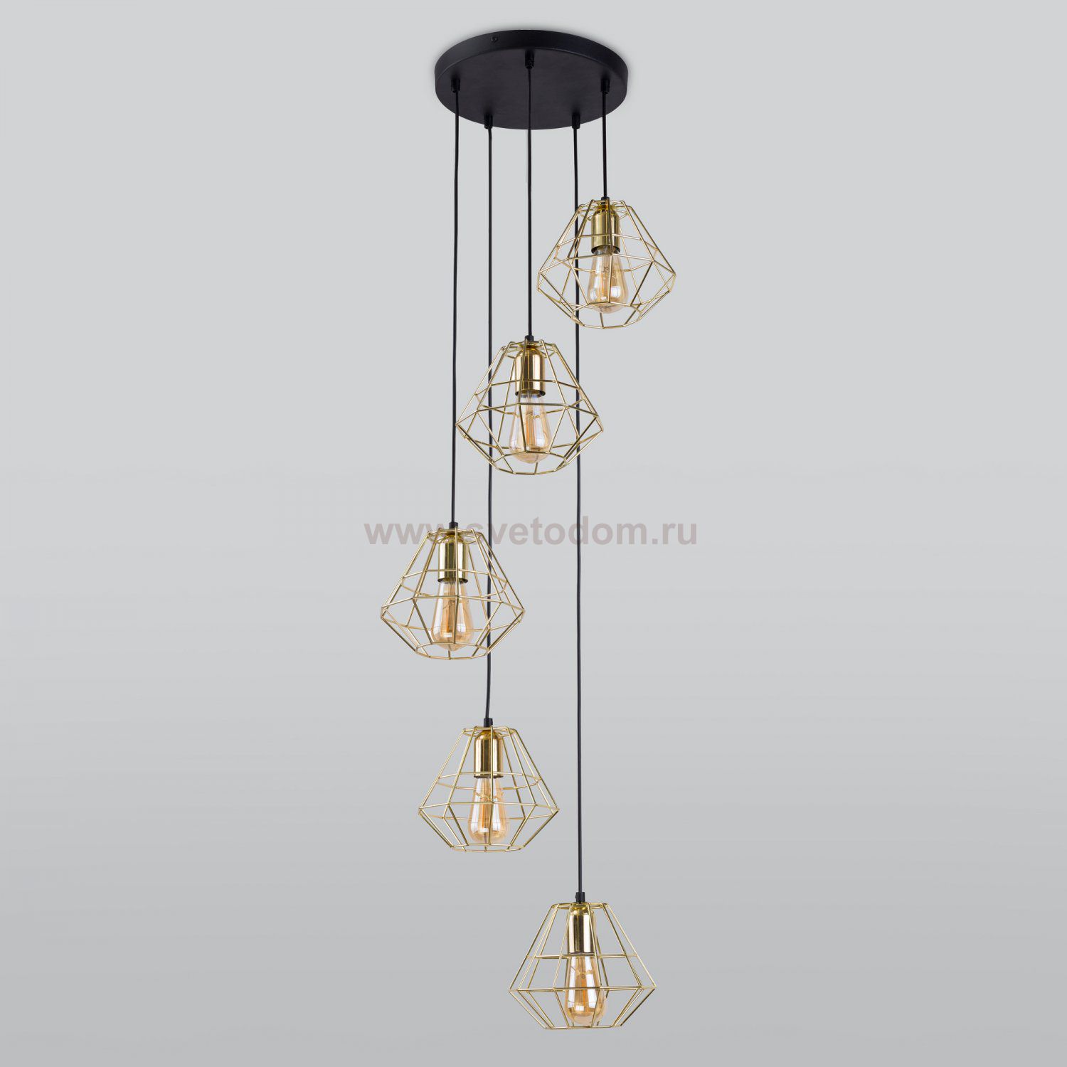 Люстра TK Lighting 2576 Diamond Gold